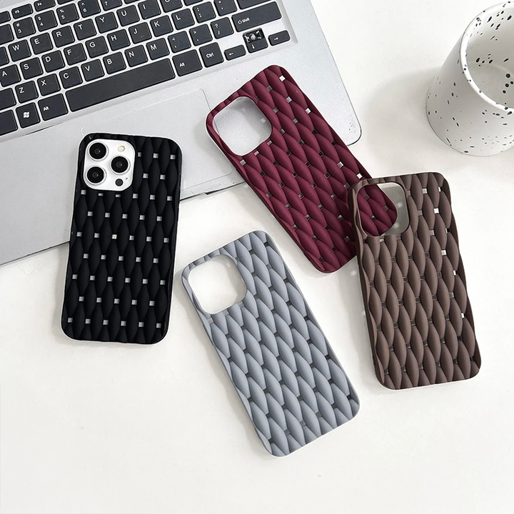 Silicone iPhone Case with Plait Design