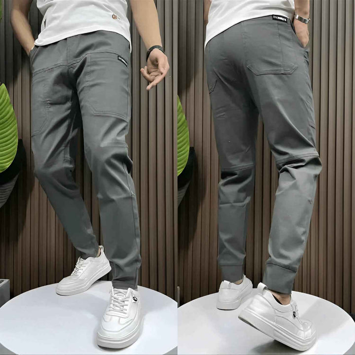 Men’s Stretch Cargo Pants – Comfortable Versatile Fit Dark gray