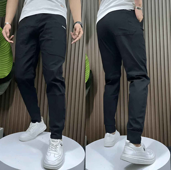 Men’s Stretch Cargo Pants – Comfortable Versatile Fit Black