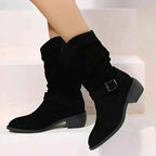 Berdine | Elegant Boots With Soft Soles Black