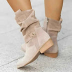 Berdine | Elegant Boots With Soft Soles Beige