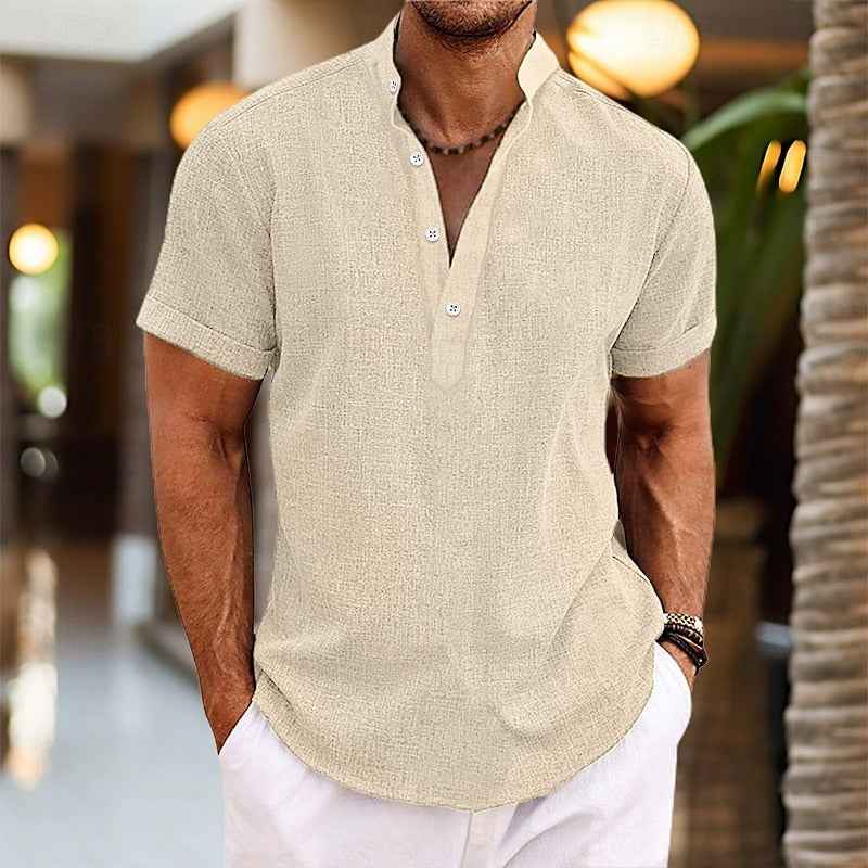Men's Lightweight Short Sleeve Shirt Khaki