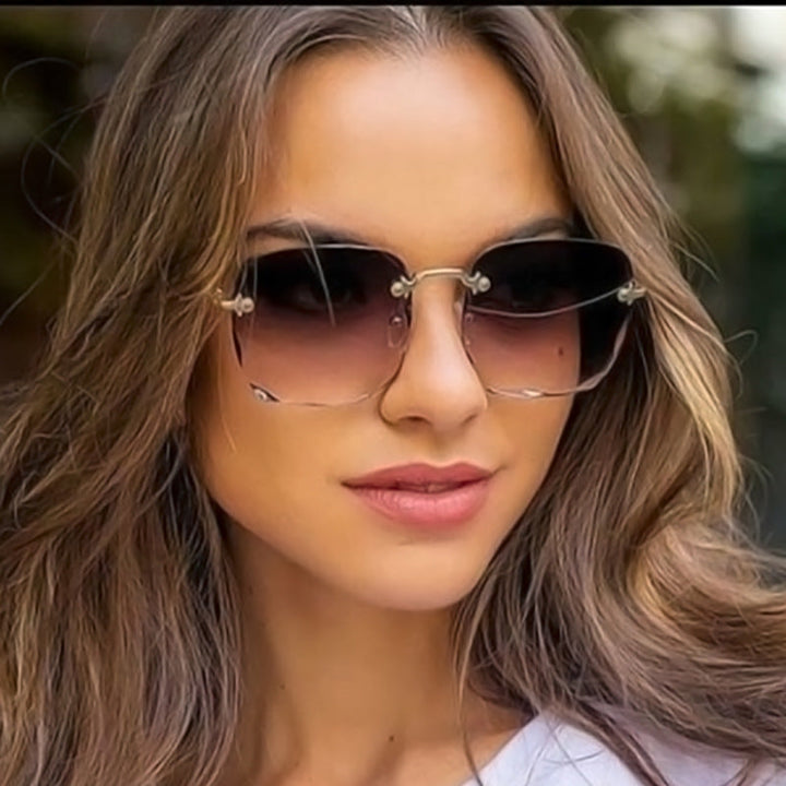 Joann | Women's Stylish Modern Sunglasses Brown Gray