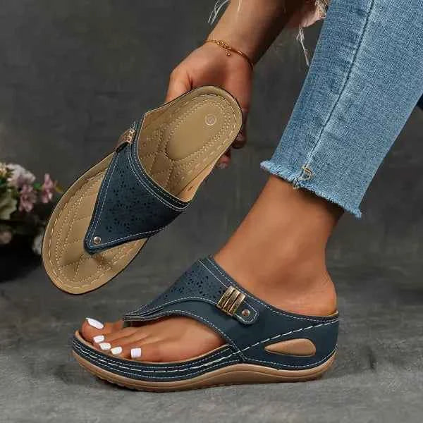 Jade | Women's Orthopedic Cushioned Sandals Blue