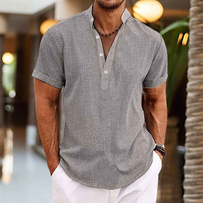 Men's Lightweight Short Sleeve Shirt Gray