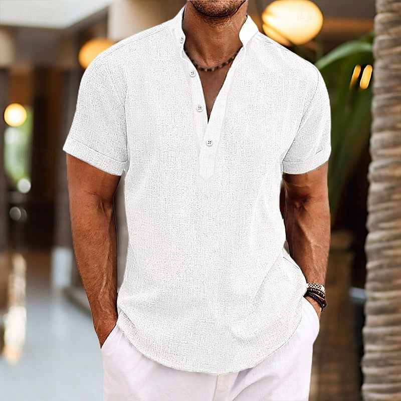 Men's Lightweight Short Sleeve Shirt White