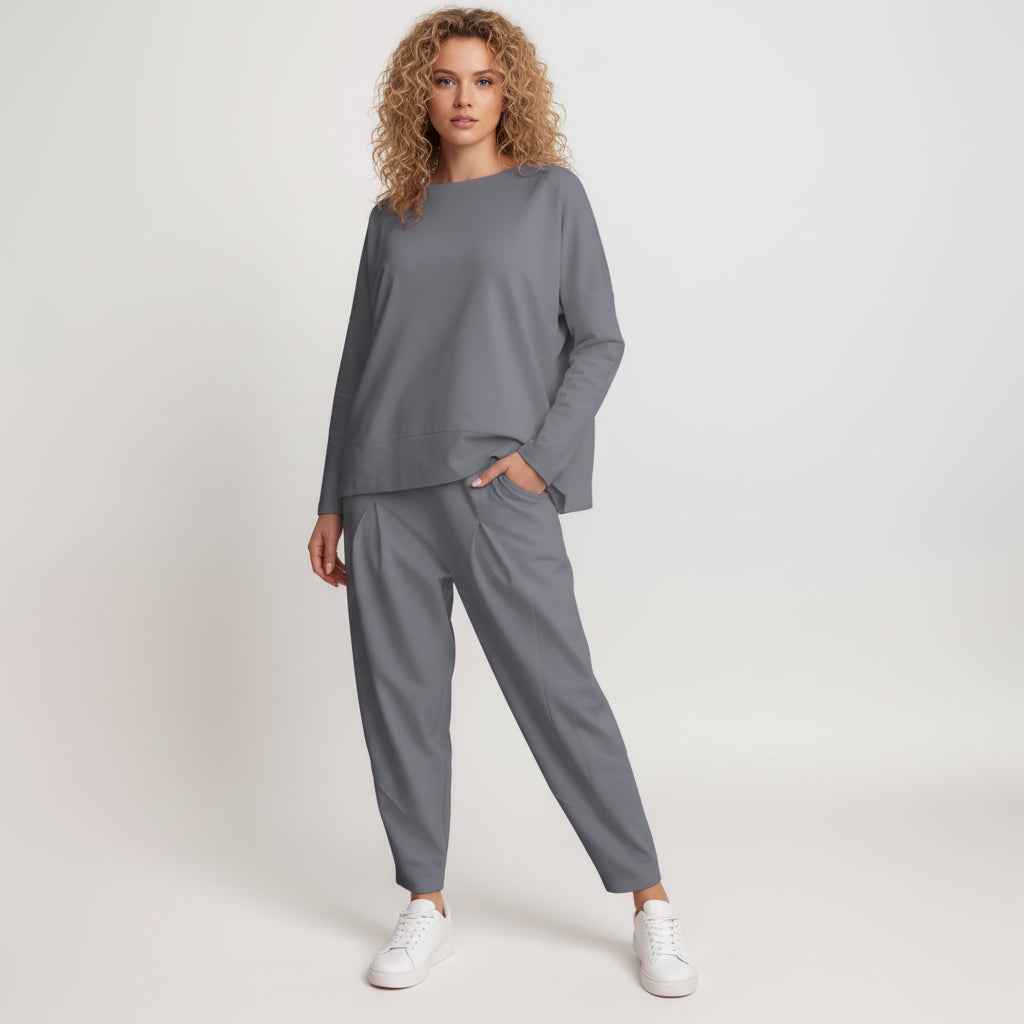 Women's Long-Sleeve Lounge Set Grey