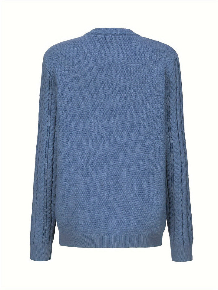 Women's Cable Knit Button-Front Cardigan