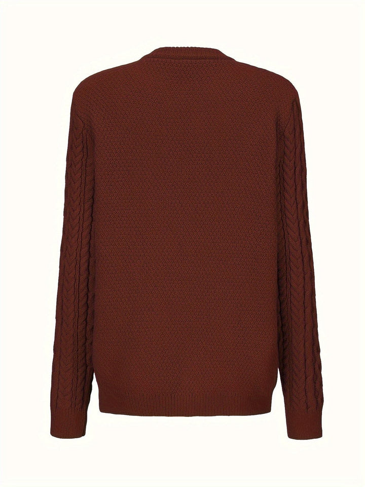 Women's Cable Knit Button-Front Cardigan