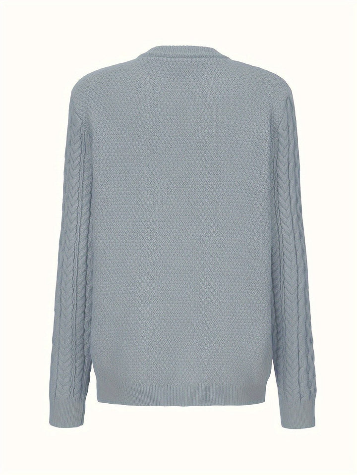 Women's Cable Knit Button-Front Cardigan