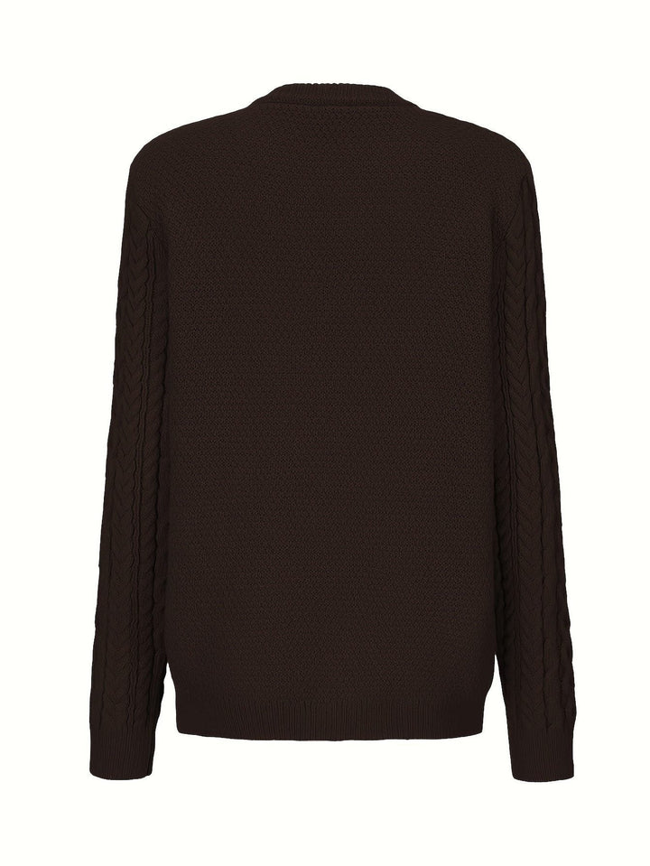Women's Cable Knit Button-Front Cardigan