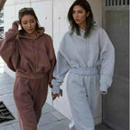 Women's Trendy Hooded Set - Stylish and Comfortable