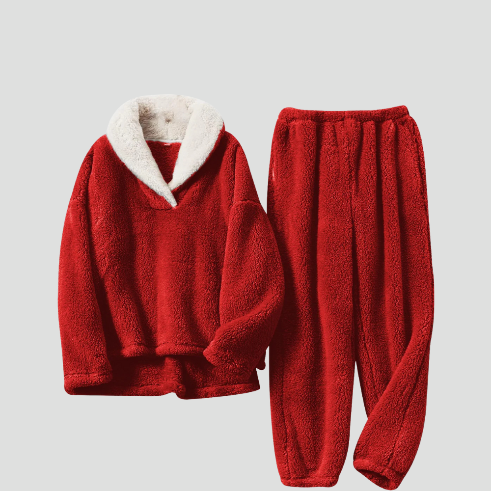 Women's CloudEase Lounge Set for Ultimate Comfort Red
