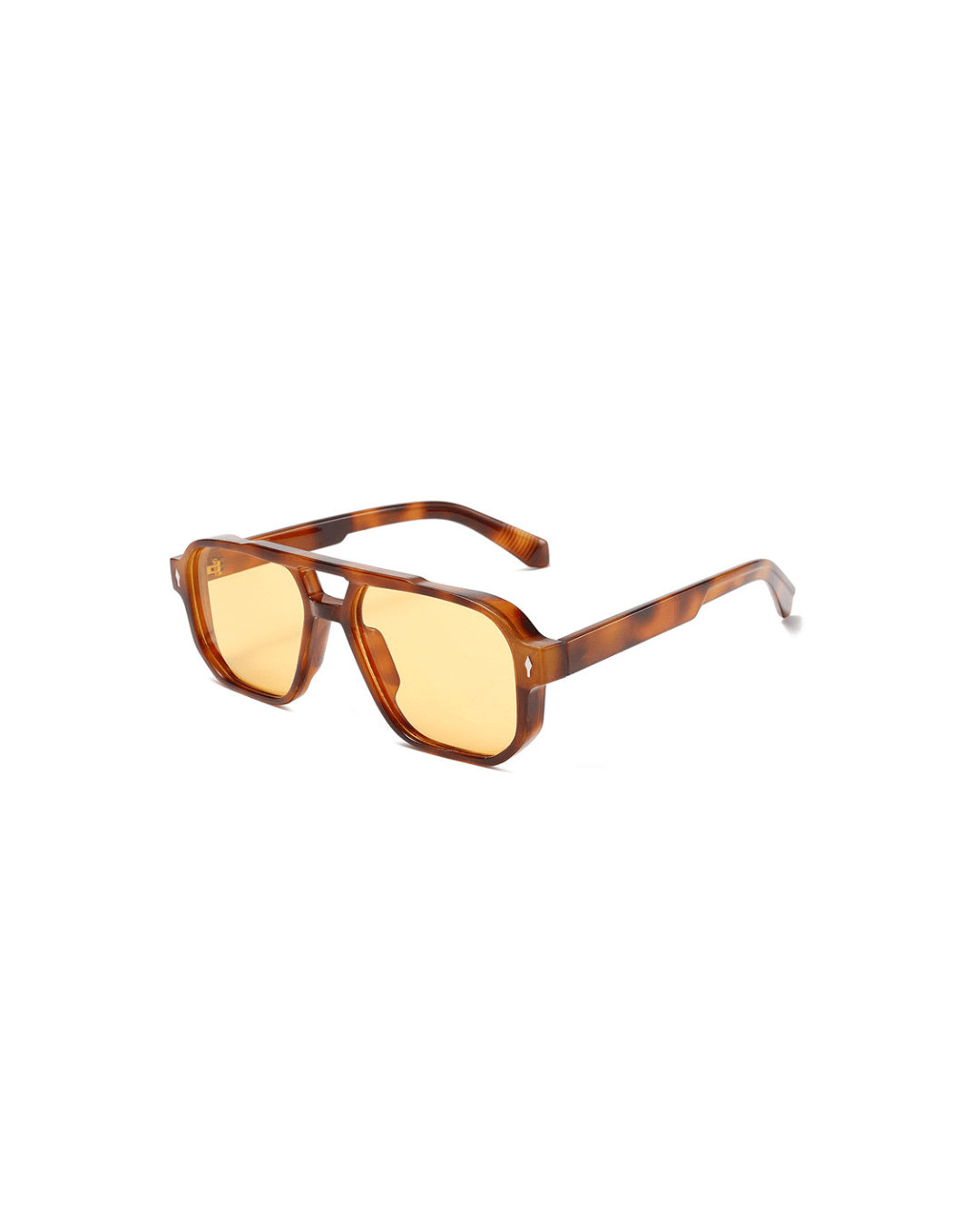 Lean | Women's Retro Aviator Sunglasses with Orange Lenses