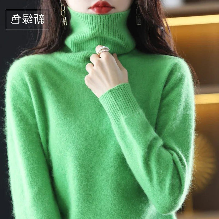 Women's Ribbed Knit Turtleneck Sweater