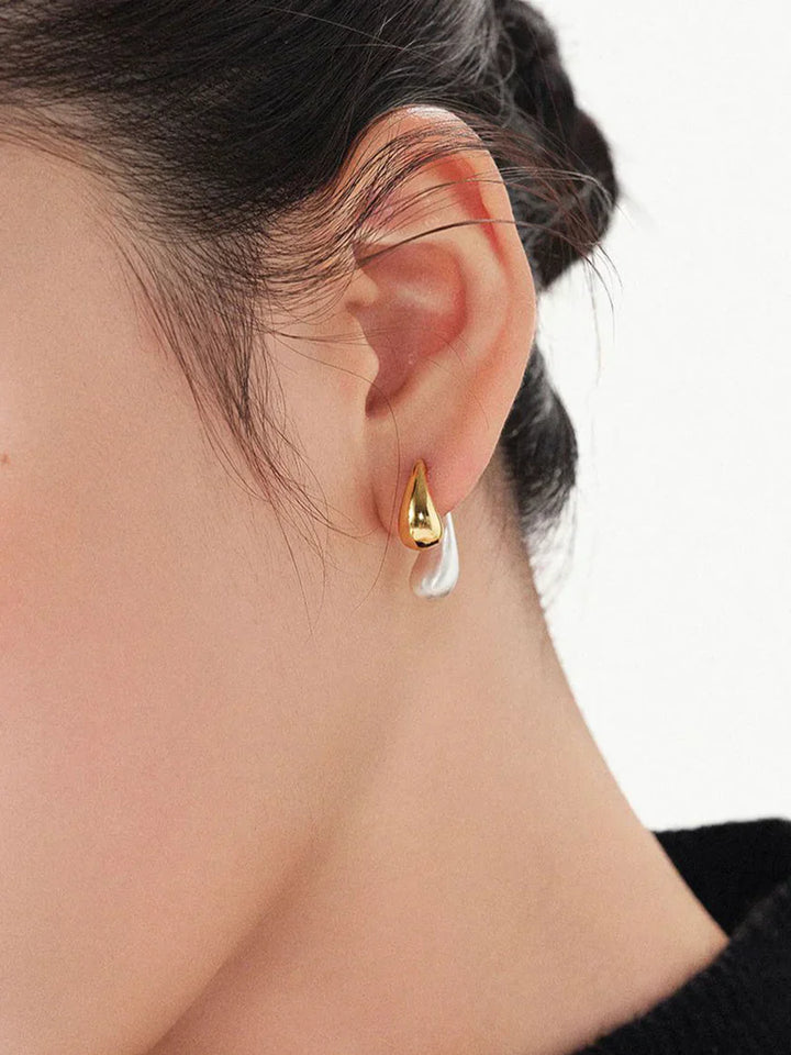 Earrings | Women's Two-Tone Water Drop Earrings
