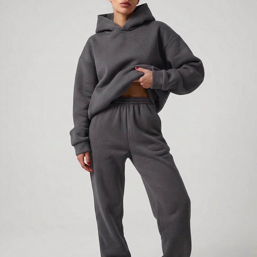 Women's Oversized Hoodie and Jogger Tracksuit Set