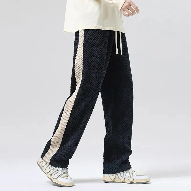 Men's Comfortable Fleece Sweatpants Black