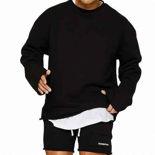 Men's Athletic Training Suit Set Black