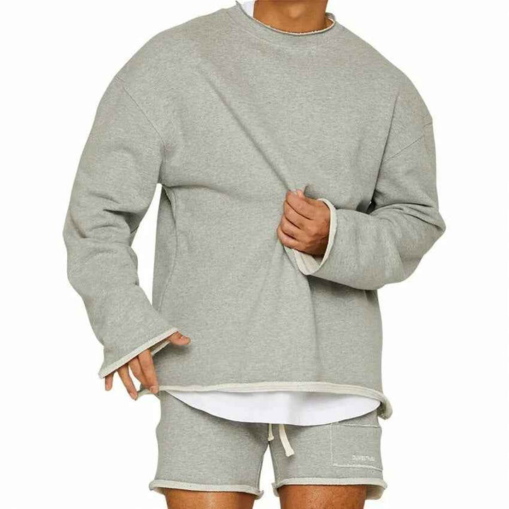 Men's Athletic Training Suit Set Gray
