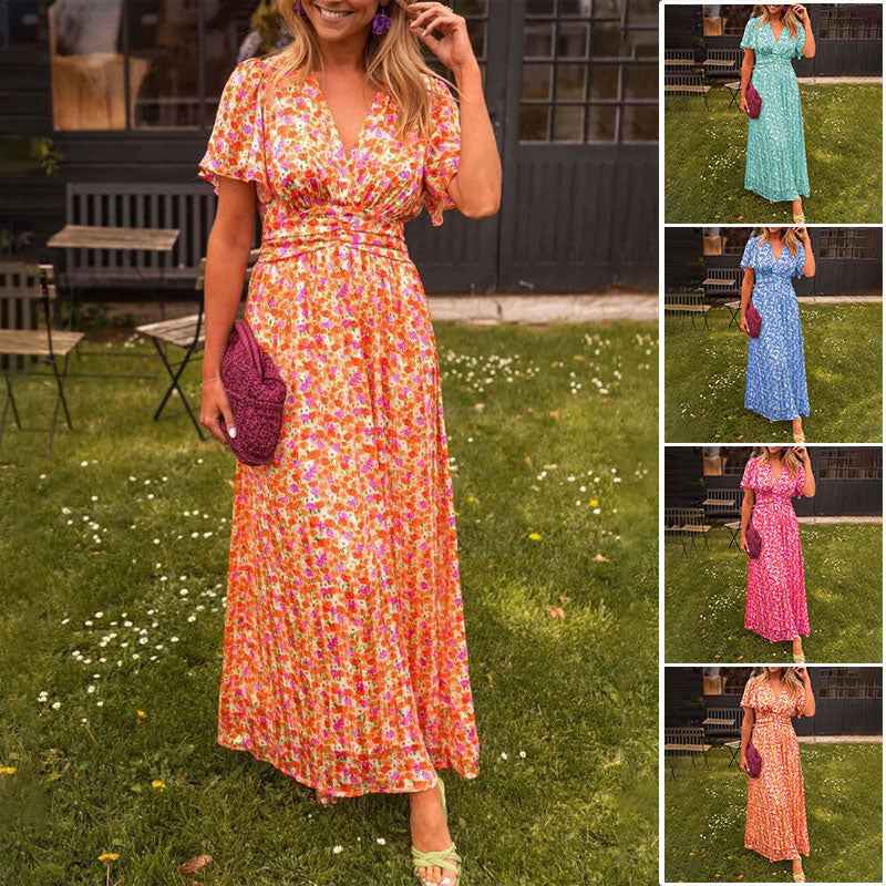 Camille | Elegant V-Neck Dress for Modern Women