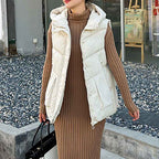 Women's Hooded Mid-Length Thick Cardigan
