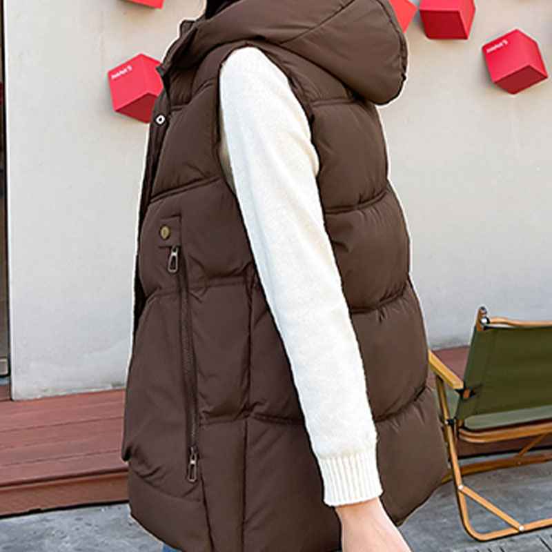 Women's Hooded Mid-Length Thick Cardigan