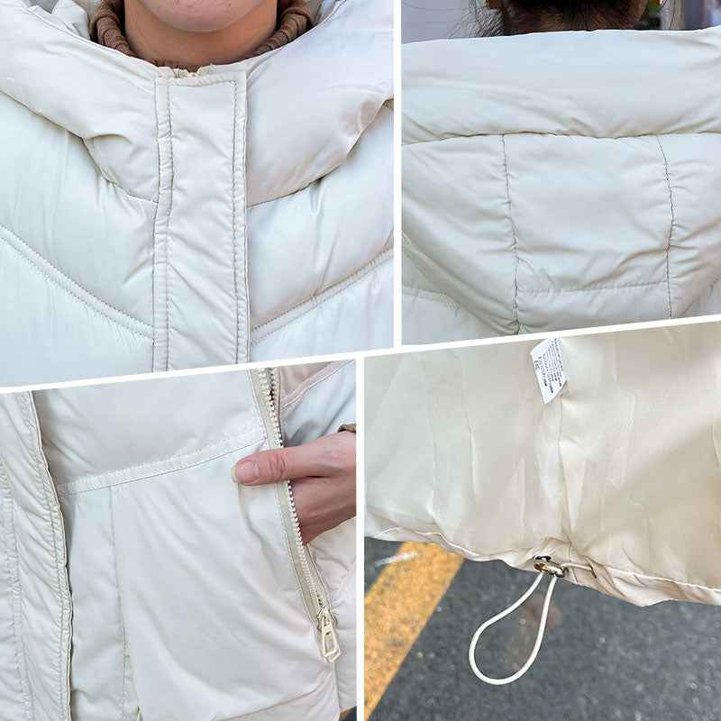 Women's Hooded Mid-Length Thick Cardigan