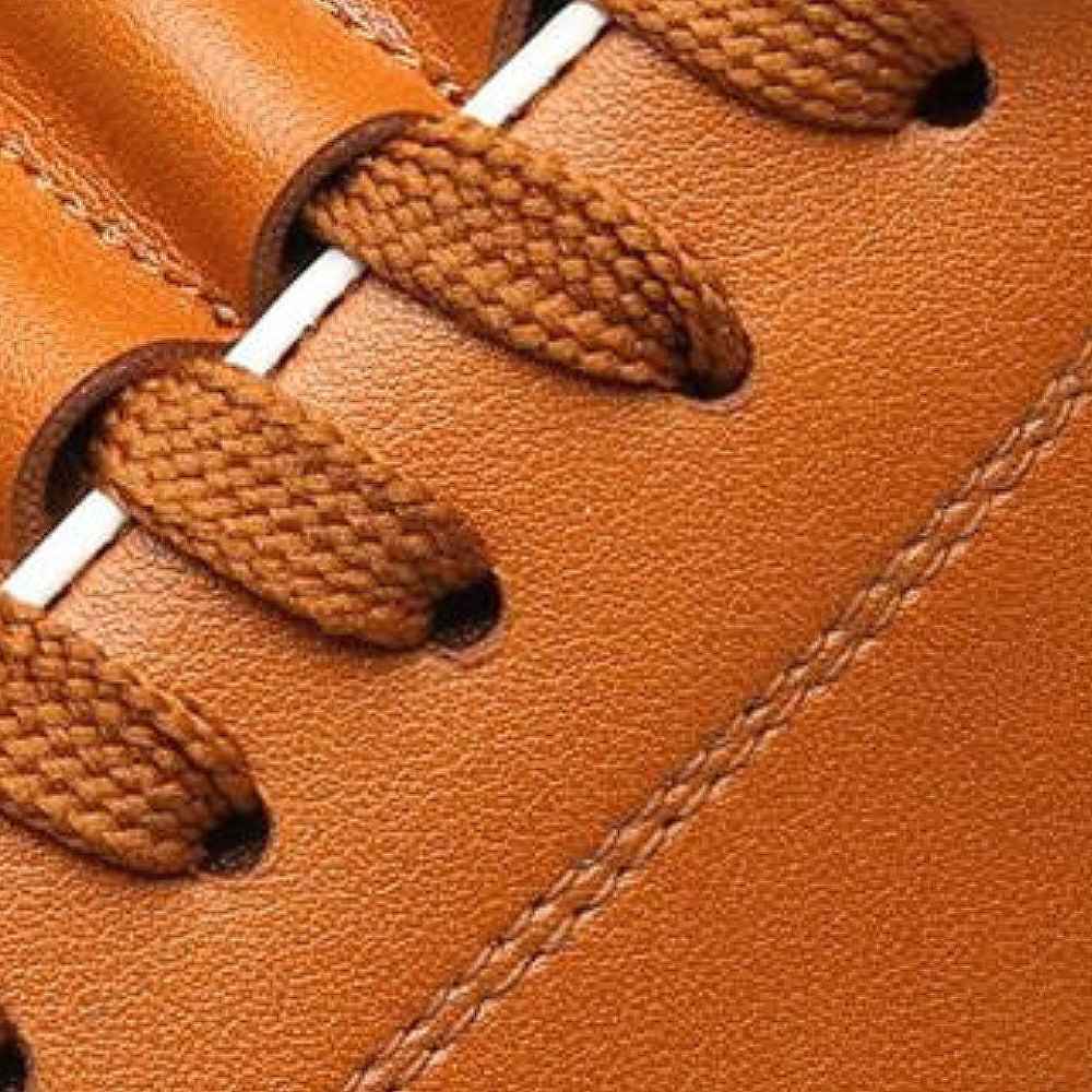 Men's Casual Lace-Up Sneakers with Decorative Stitching | Stylish Footwear