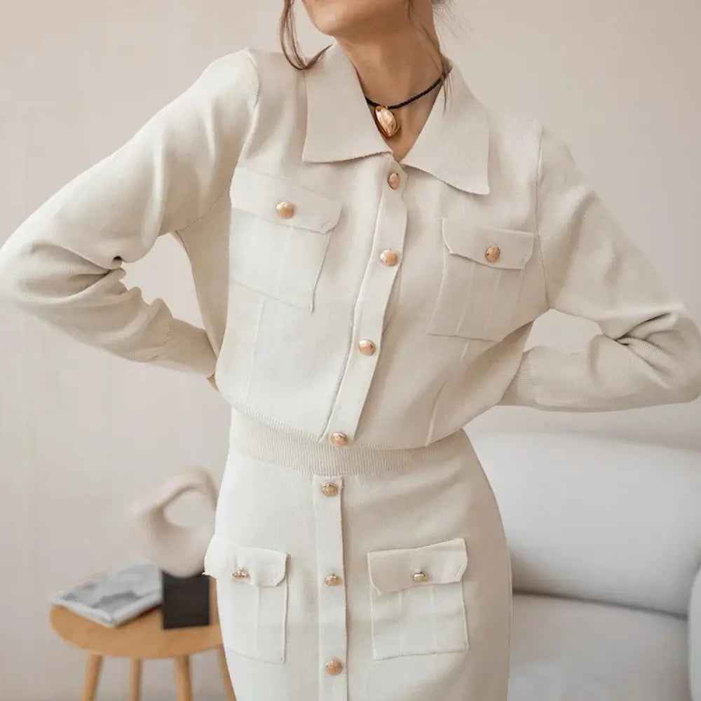 Women's Elegant Knit Two-Piece Set