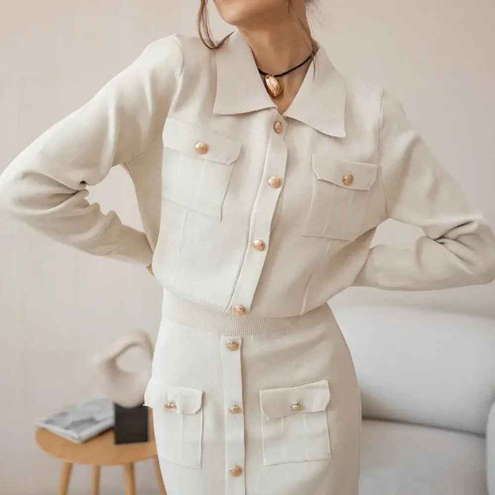Women's Elegant Knit Two-Piece Set