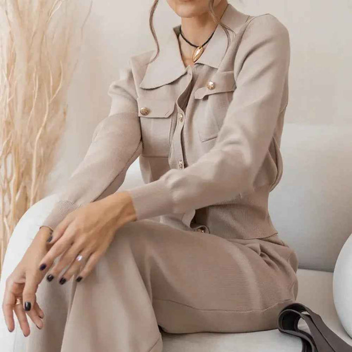 Women's Elegant Knit Two-Piece Set