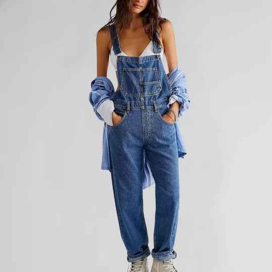 Women's Stylish Denim Jumpsuit