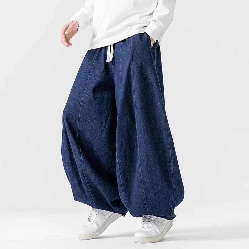 Men's Oversized Limitless Denim Pants Ocean