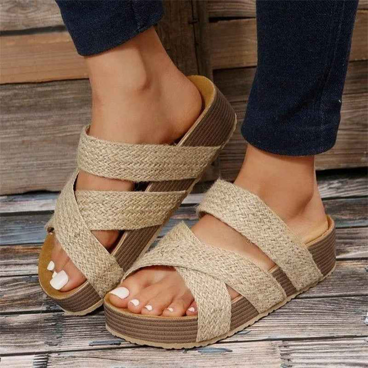 Carmen | Women's Orthopedic Cushioned Sandals Beige