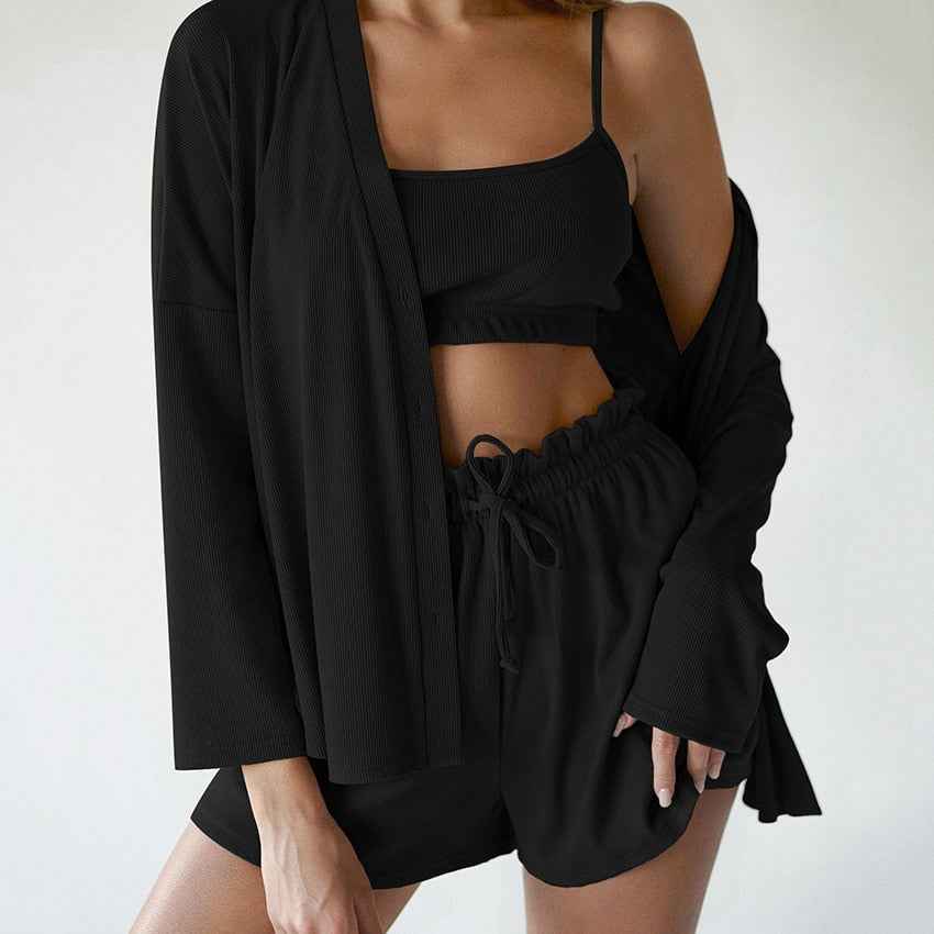 Women's Cozy 3-Piece Set Black