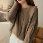 Women's Cozy Murcia Sweater - Stylish and Comfortable Knitwear Brown