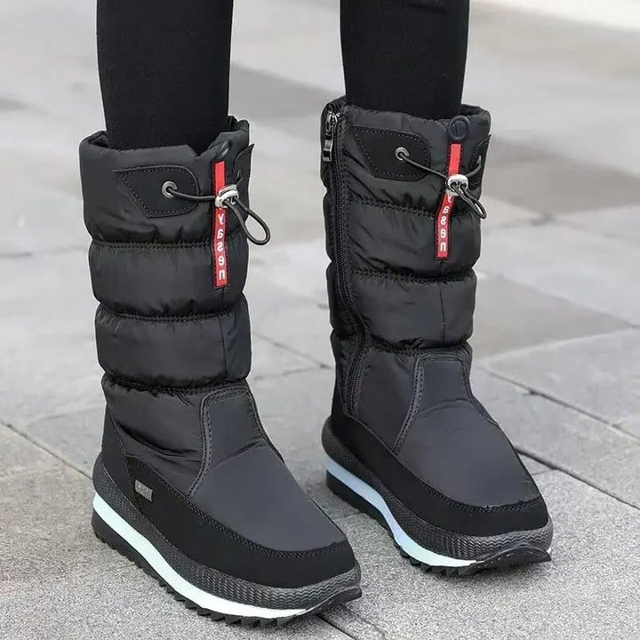 Wasserdichte Damen-Puffer-Schneestiefel