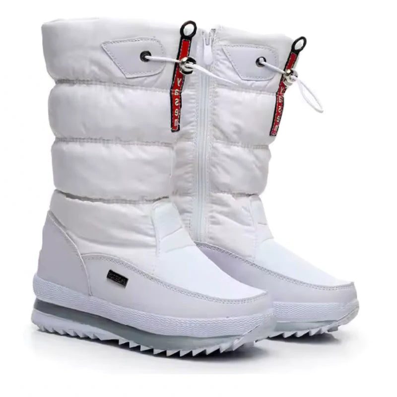 Wasserdichte Damen-Puffer-Schneestiefel