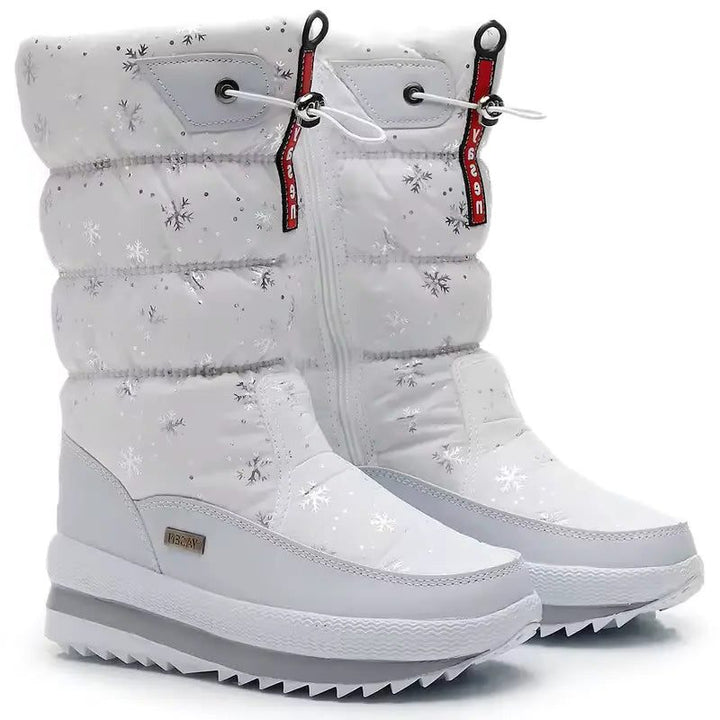 Wasserdichte Damen-Puffer-Schneestiefel