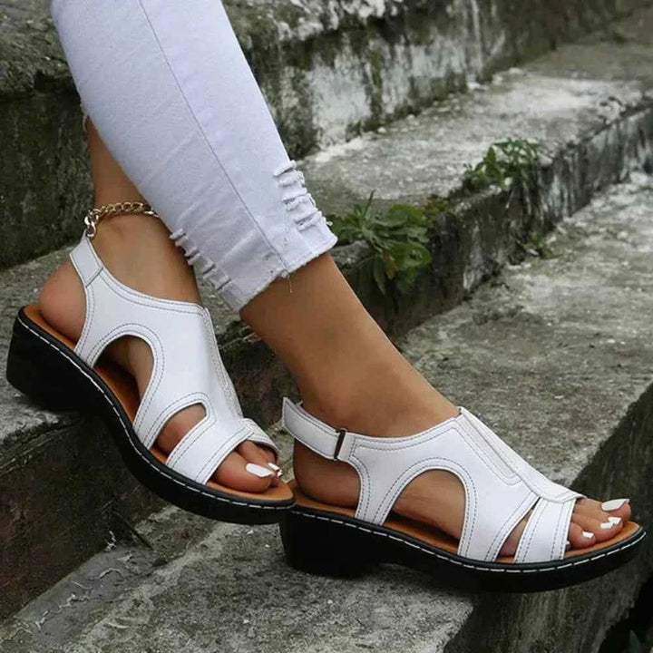 Jodie | Orthopedic Sandals White