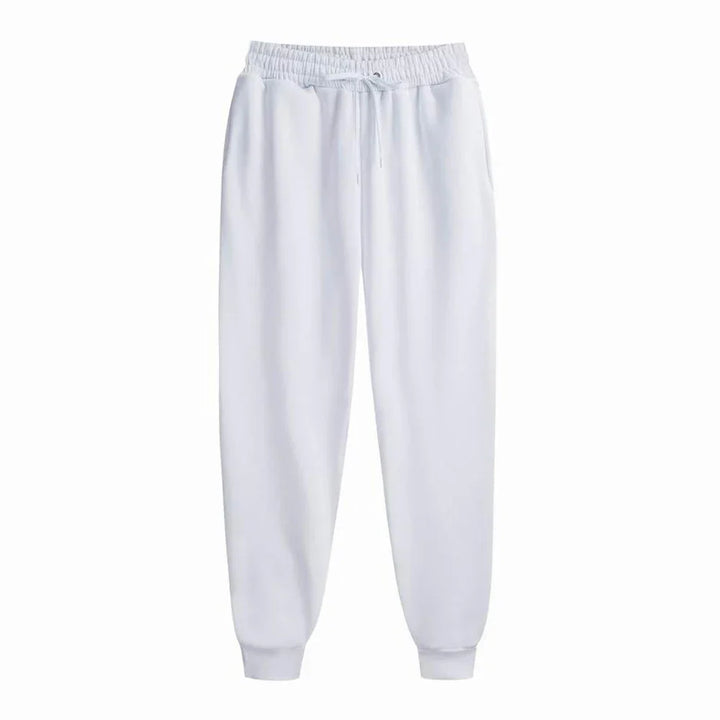 Men's Casual Sports Jogger Pants White