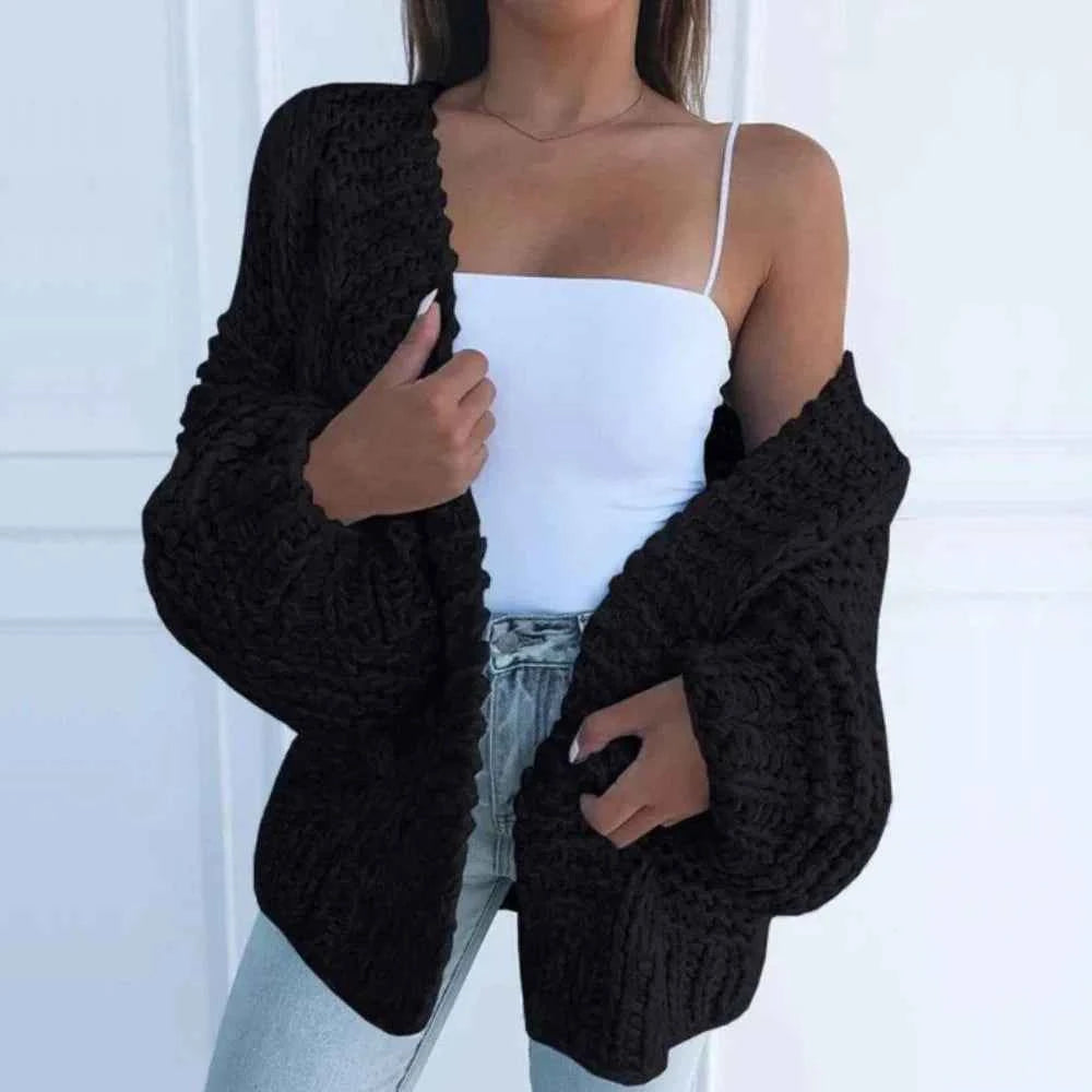 Women's Chunky Knit Oversized Cardigan Sweater