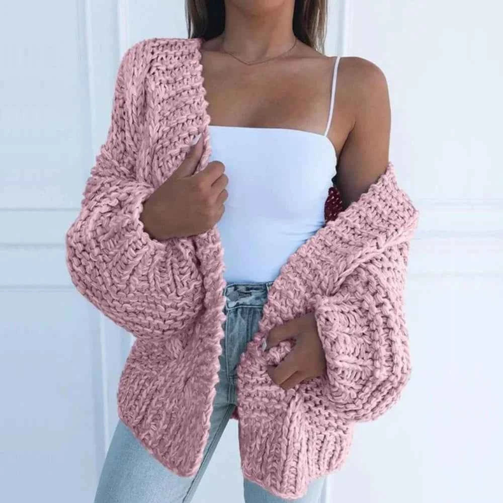 Women's Chunky Knit Oversized Cardigan Sweater