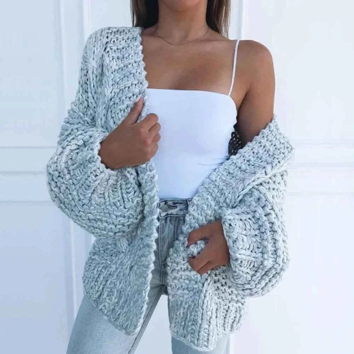 Women's Chunky Knit Oversized Cardigan Sweater