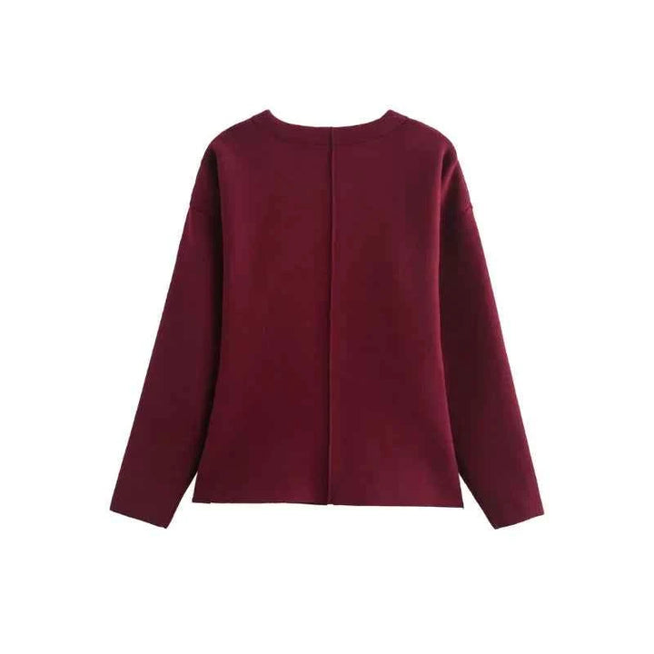 Women's Fitted Long Sleeve Cardigan Sweater