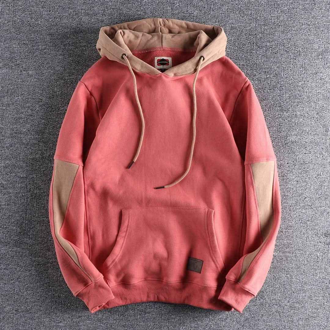 Men's Colorblock Drawstring Pullover Hoodie