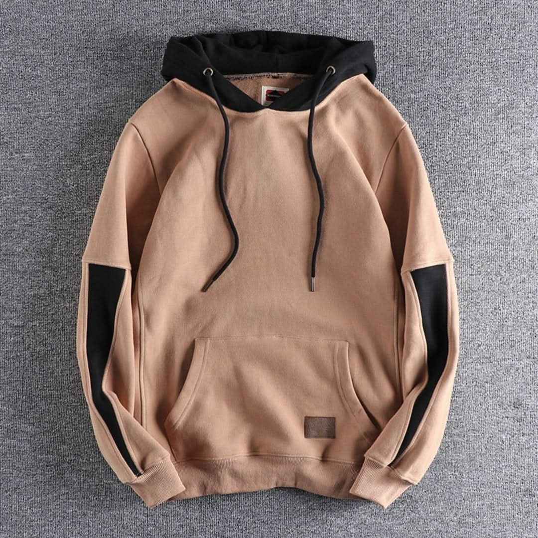 Men's Colorblock Drawstring Pullover Hoodie