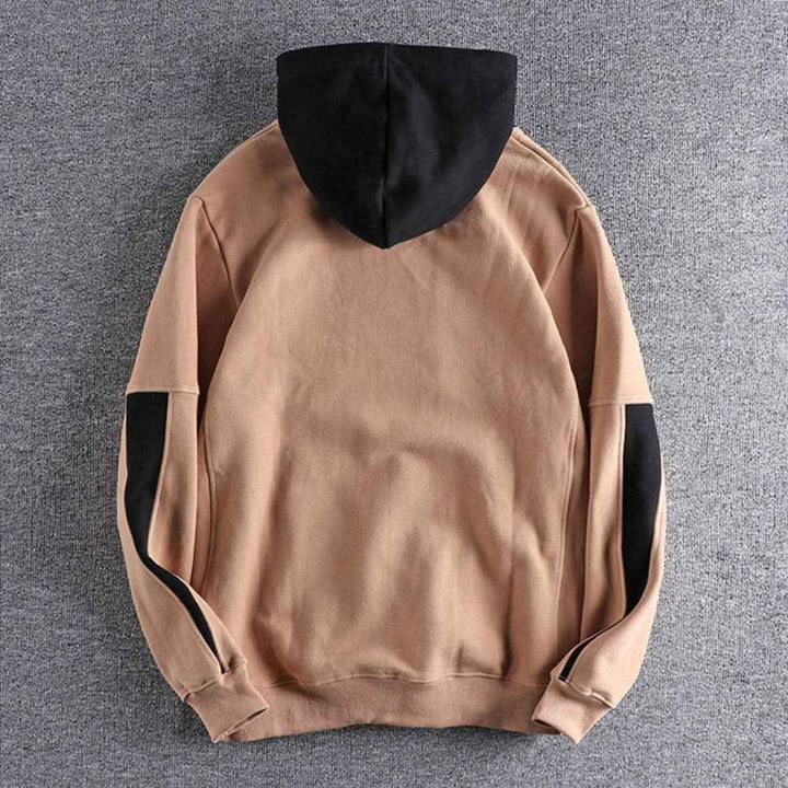 Men's Colorblock Drawstring Pullover Hoodie