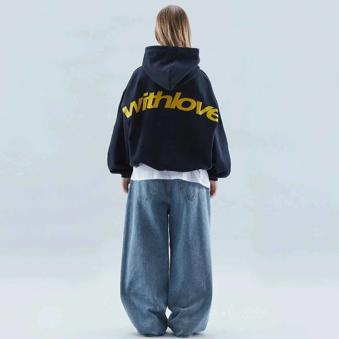 Women's Oversized Graphic Pullover Hoodie